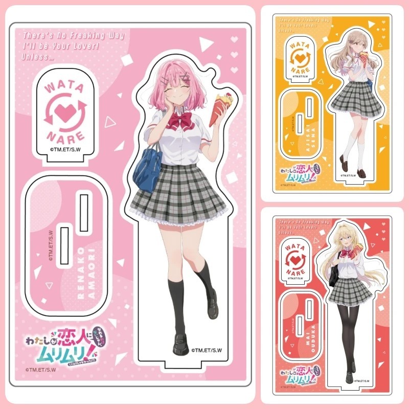 อะนิเมะ Standee Model Watanare Maybe We Love Best Friend ขาตั้งอะคริลิค Renako Amori Mai Oduka Ajisa