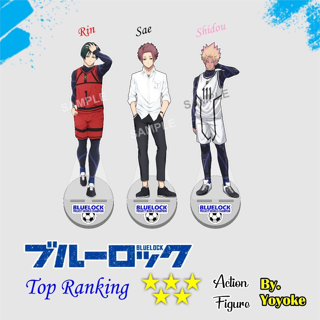 StanDEE Akrilk Blue LOCK Rin Sae Shidou Ryusei