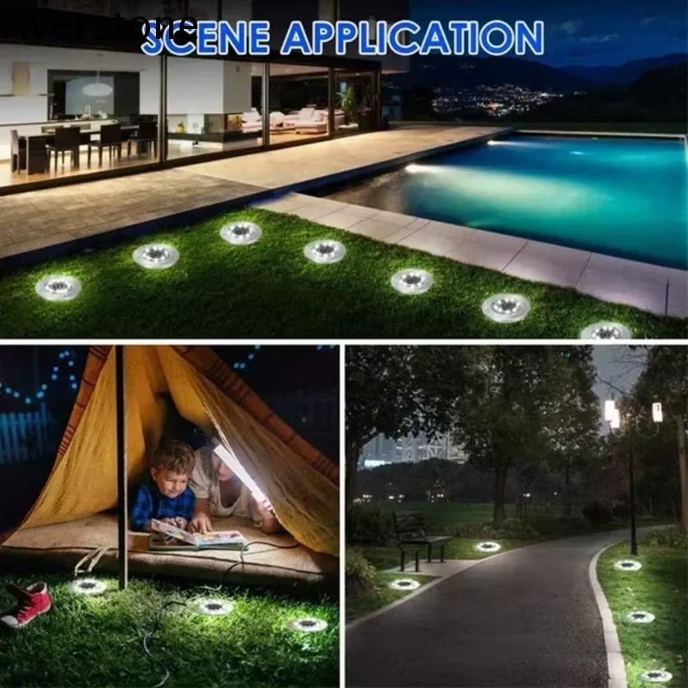 แม่น้ําพลังงานแสงอาทิตย์ดิสก์แสง,กันน้ํา8นํา3แสงใต้ดินพลังงานแสงอาทิตย์,ไฟพื้นดินวงกลมออกแบบตกแต่งหลายสีภูมิทัศน์แสงดาดฟ้าลาน