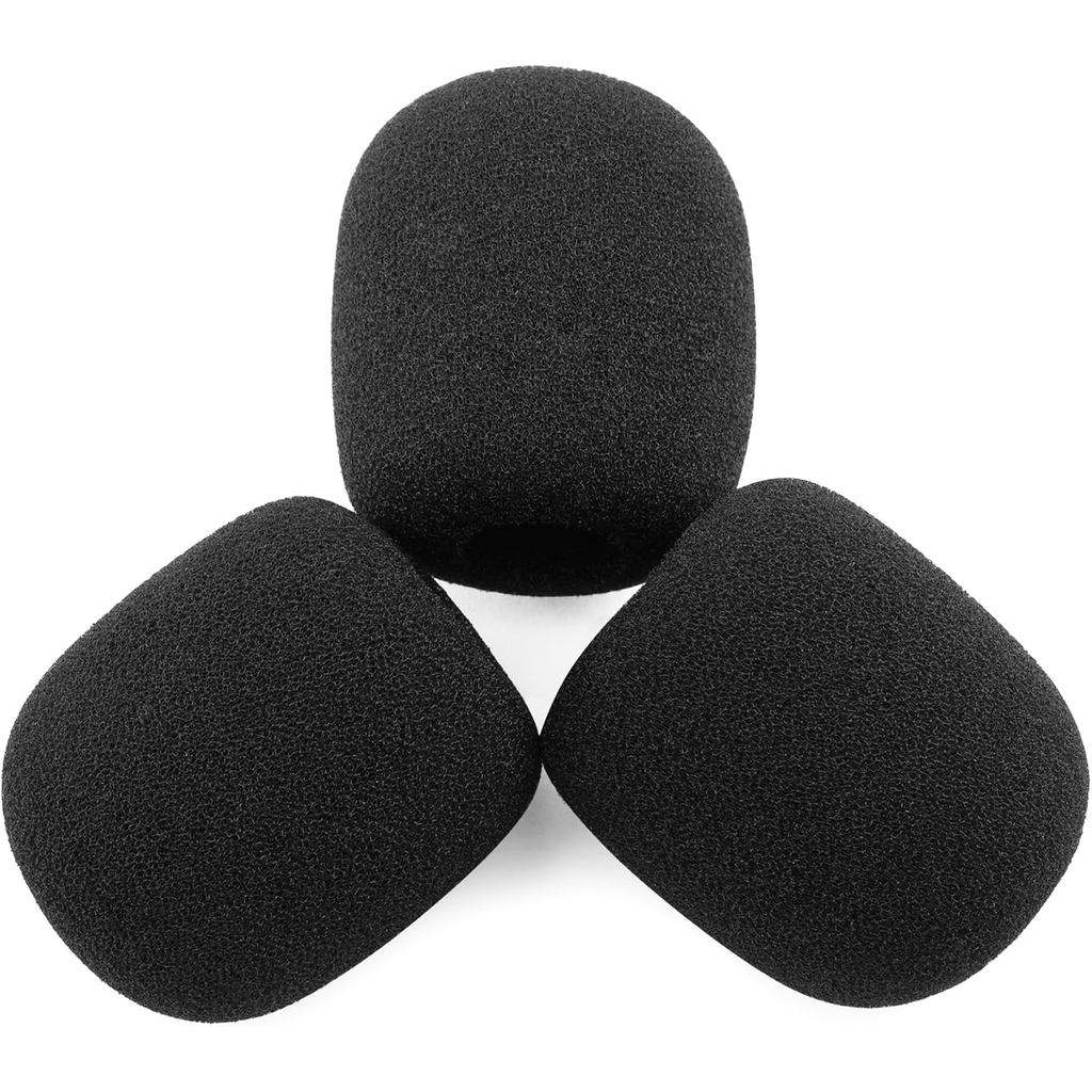 LEFXMOPHY กระจกสําหรับ Shure PGA31 SM35 SM31 เปลี่ยนหน้าจอลมไมโครโฟน Spongue Pop filter 3-Pack โฟม