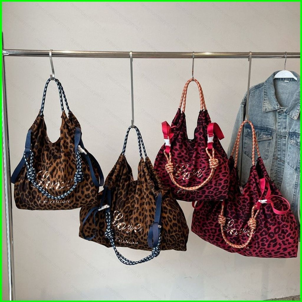 GNN กระเป๋าถือหนานุ่มลายเสือดาวสำหรับผู้หญิง พร้อมสายคล้องคอปรับระดับได้และสามารถสะพายข้างได้