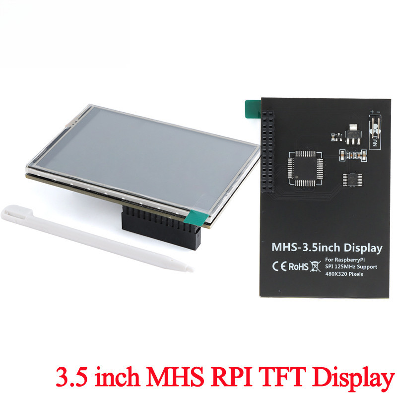 3.5 "MHS RPI LCD สี TFT หน้าจอสัมผัสโมดูลจอแสดงผล 3.5 นิ้ว 320*480 ILI9486 320x480 SPI ใช้งานร่วมกับ