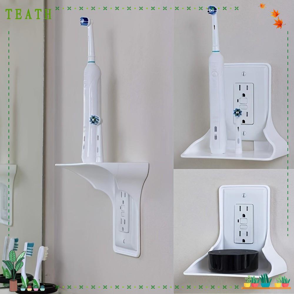 TEATH Outlet Shelf Racks & Holders Plastic Wall Outlet ที่วางโทรศัพท์