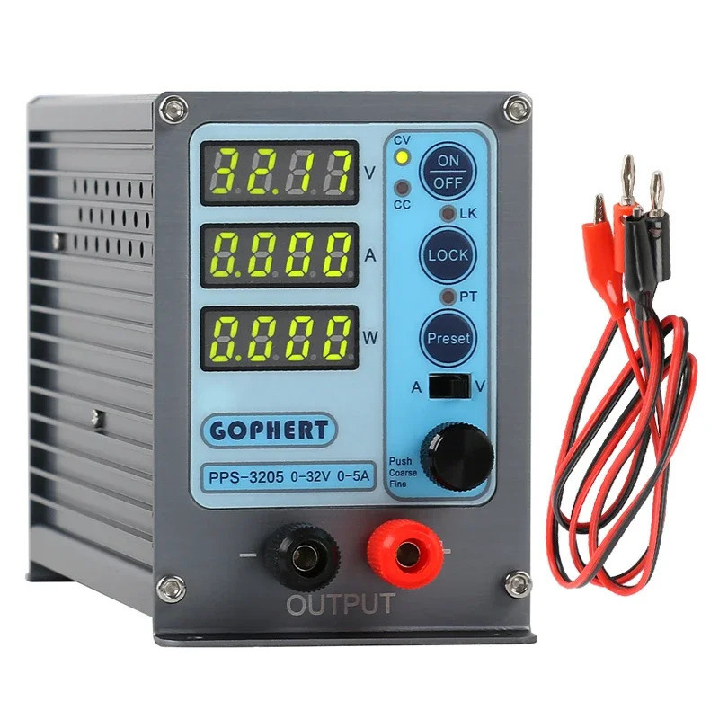 Digital Mini Presetable DC Power Supply 32V 16V 60V 5A 3A 10A Lab อุตสาหกรรมซ่อม OVP OCP OTP Switchi