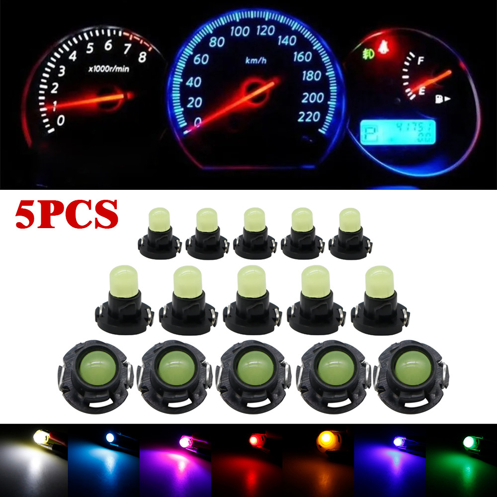 5pcs T3 T4.2 T4.7 LED Wedge Bulb ใหม่ Dashboard Light ความเร็วไฟแสดงสถานะรถสัญญาณโคมไฟสําหรับเครื่อง