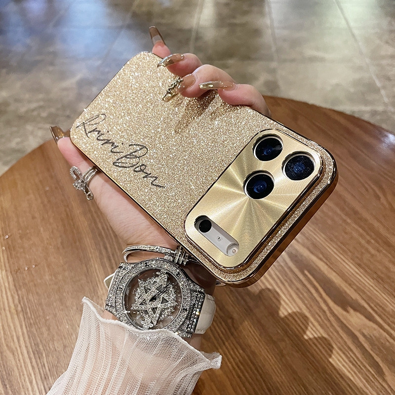 ใหม่ไฟฟ้าเงาชื่อออกแบบเคสโทรศัพท์สําหรับ iphone 17 PRO MAX 14 16 PRO MAX 12 13 11 15 promax air ปลอก