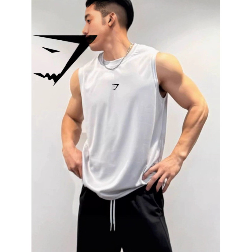 เสื้อกั๊กGYMSHARK สำหรับผู้ชาย ออกแบบเพื่อการออกกำลังกาย แห้งเร็ว ระบายอากาศดี กะพร่องกล้ามเนื้อ