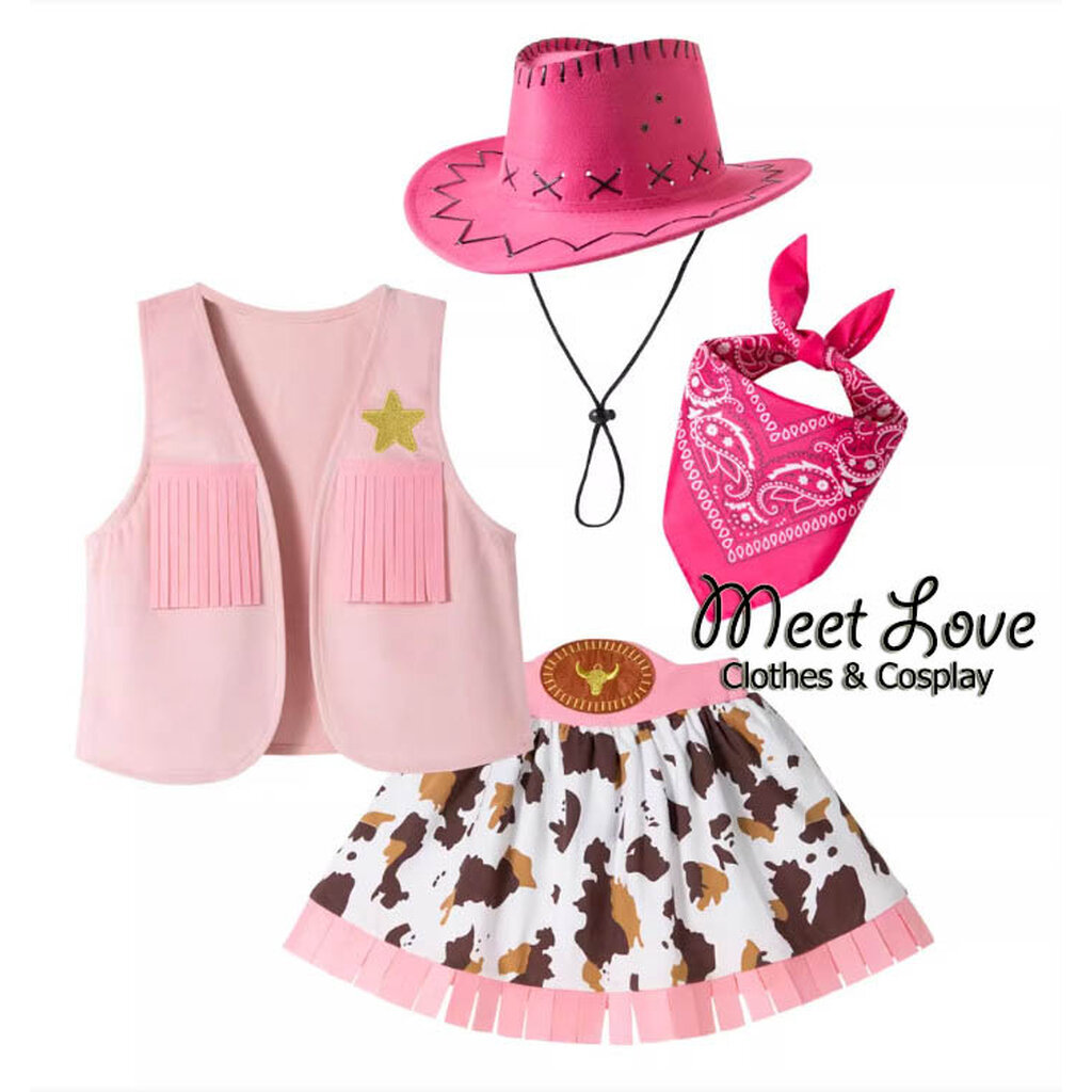 ชุดคาวเกิร์ล ชุด Cowgirl ชุดแฟนซีเด็ก Cosplay Cowboy ชุดคอสเพลย์ พร้อมส่ง