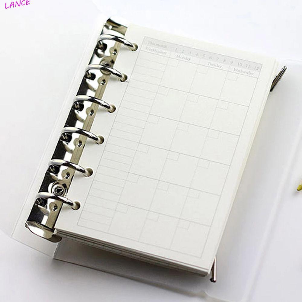 LANCE Notebook Refill Student Stationery Spiral Binder To do List Daily Planner 45 แผ่น Dot Loose Le