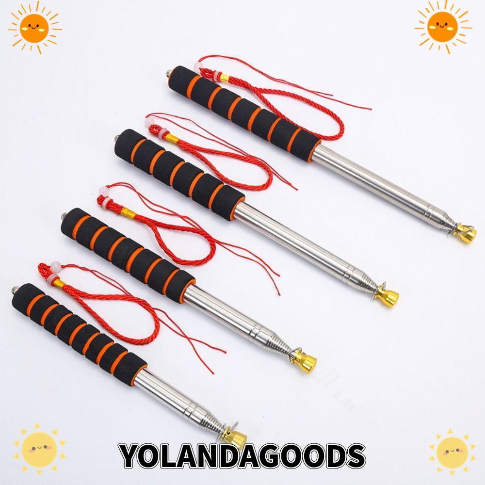 YOLANDAGOODS1 1.6/2/2.5/ Telescopic Flag Pole แบบพกพามือถือ Windsock Flags Windsock 1.6/2/2.5/ ครูตั