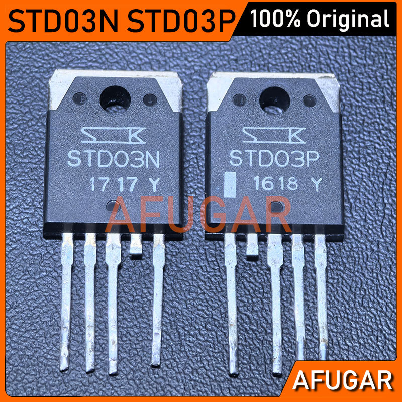 2 คู่เดิมมือสอง STD03N STD03P STD03 TO-3P ทรานซิสเตอร์บอร์ด Disassembly ฟังก์ชั่นทดสอบคุณภาพป้องกัน
