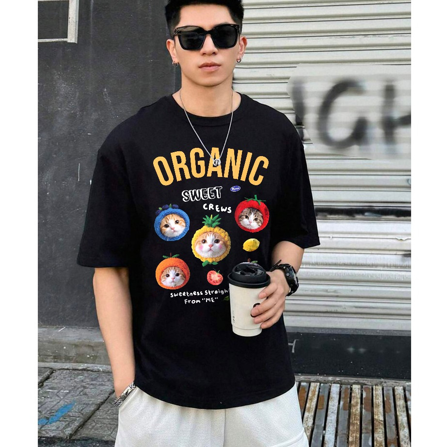 เสื้อยืดผ้าคอตตอน M-4XL พิมพ์ลาย ” Organic ” พร้อมส่ง เสื้อยืดผู้ชาย เสื้อยืดผู้หญิง เสื้อยืดคู่รัก ราคา ถูกที่สุด ดีลบีเคเค แกลเลอรีภาพที่ 3