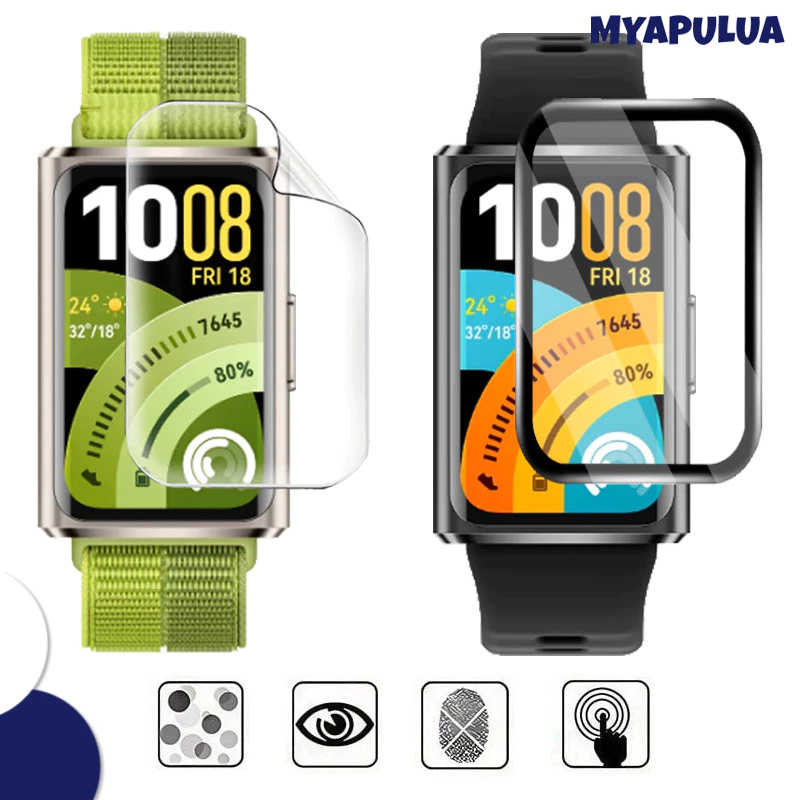ฟิล์มแก้วนุ่ม Hydrogel / HD for Huawei Band 11/Pro 10 9 8 7 อุปกรณ์ป้องกันหน้าจอ for Smartwatch Huawei Band 10 9 8 NFC
