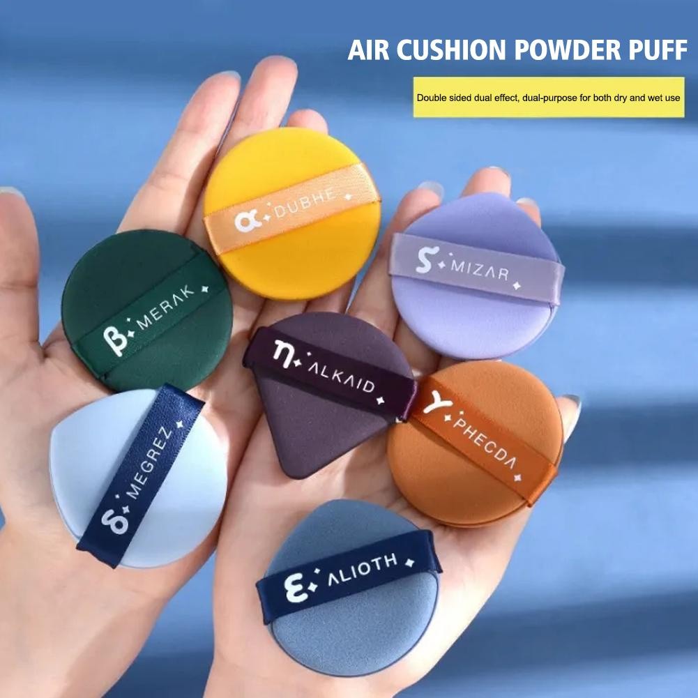 Air Cushion Powder Puff Liquid Foundation แต่งหน้าฟองน้ําพัฟสีสุ่ม B9t8
