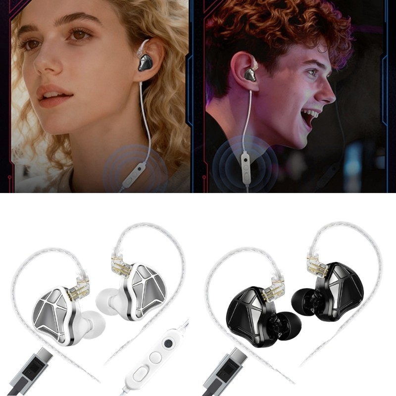 QUIM Metal Build In Ear หูฟังสําหรับเล่นเกมพร้อมเสียงที่ชัดเจนและตามหลักสรีรศาสตร์สําหรับพีซีและเกมม