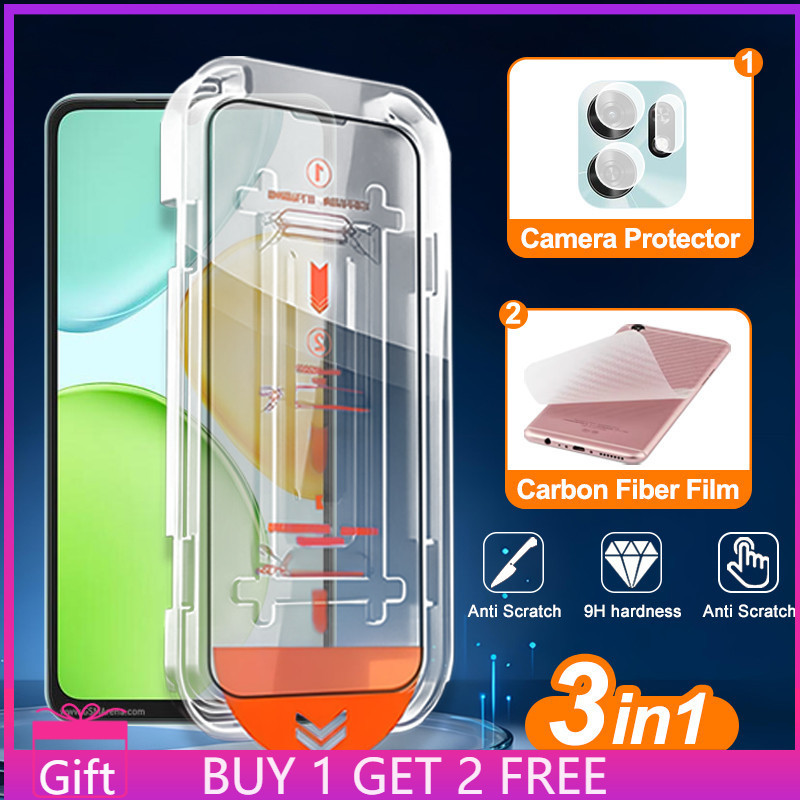 3 in 1 Honor X6d Full CoverageกระจกนิรภัยสําหรับHonor X9d X8d 600 Lite 400 200 สมาร์ทX9c X7c X9d X7d