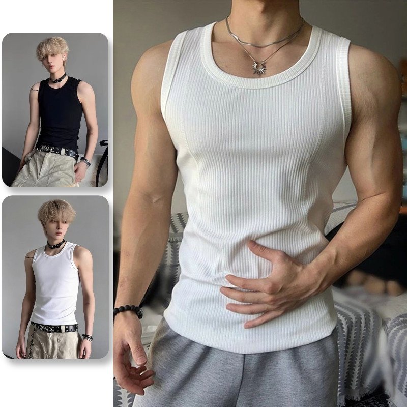 เสื้อกั๊กผู้ชายสไตล์ญี่ปุ่นเรียบง่าย คุณภาพสูง ระบายอากาศได้ดี