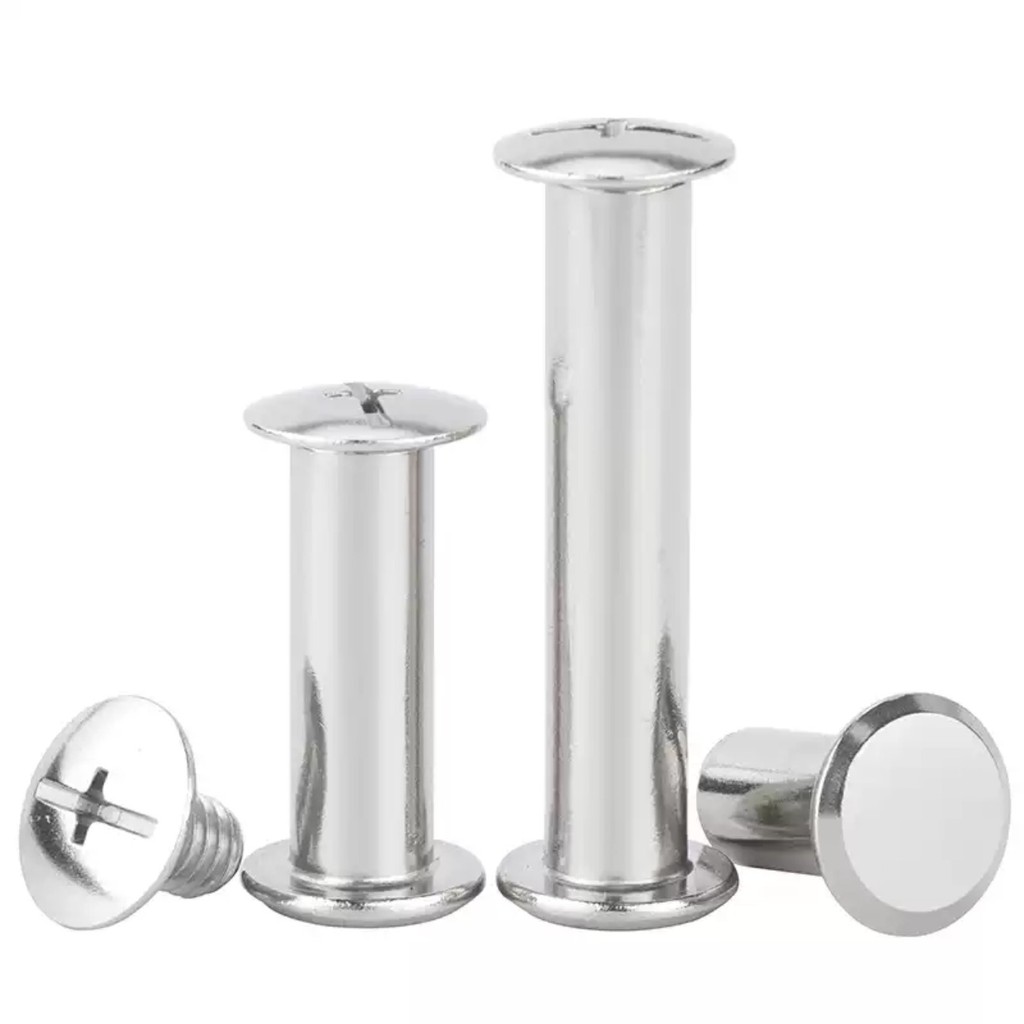 304 สแตนเลสสตีลหญิง Rivets สกรูก้นอัลบั้มภาพ Ledger Nails M5