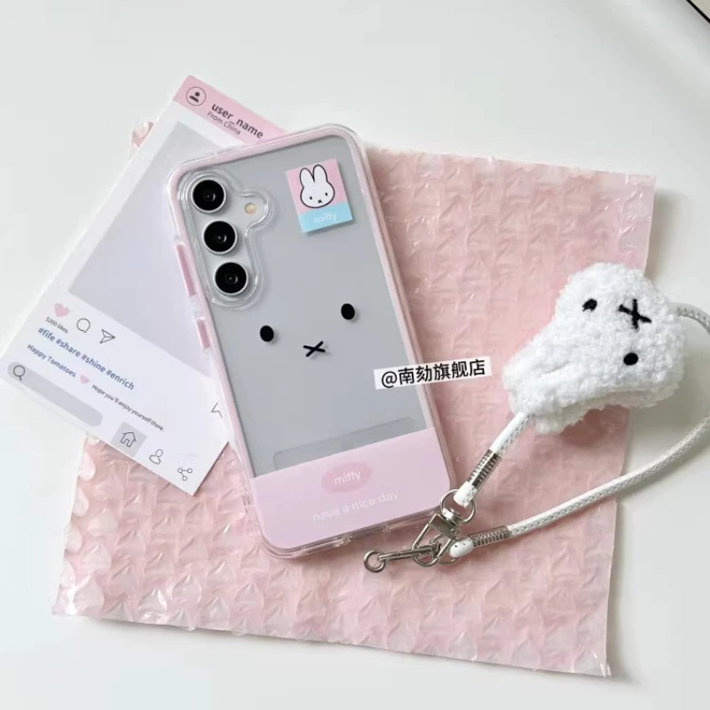 เหมาะสําหรับSamsung S26ultraเคสโทรศัพท์สไตล์ใหม่S25edgeป้องกันกรณีS24plus SuperดูดีS23uกันกระแทกนุ่มกรณีS25uน่ารักXiaomi 17Promaxพร้อมLanyard 17pro s22
