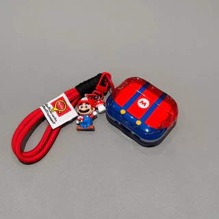 การ์ตูนน่ารัก overalls Mario สําหรับ AirPods4 เคสหูฟัง AirPodsPro3 2025 ไร้สายบลูทูธ 1/2/3 รุ่นซิลิโคนอ่อนนุ่ม Pro2 ป้องกันการตก Pro3