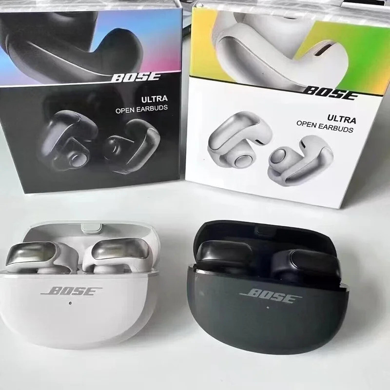 Bose Ultra Open Earbuds Bluetooth Open Ear Earbuds with Open Audio for Awareness, Clip-On Design for