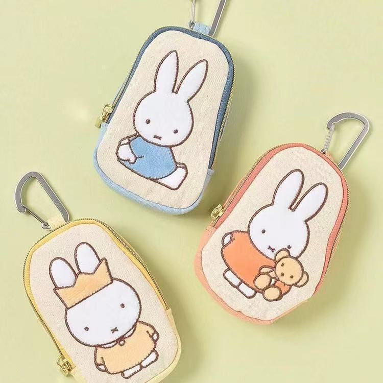 มิฟฟี่ มิฟฟี่ ปักเปลี่ยนกระเป๋าเก็บการ์ตูนน่ารักกระเป๋าเครื่องสําอางกระเป๋ากุญแจจี้กระเป๋า