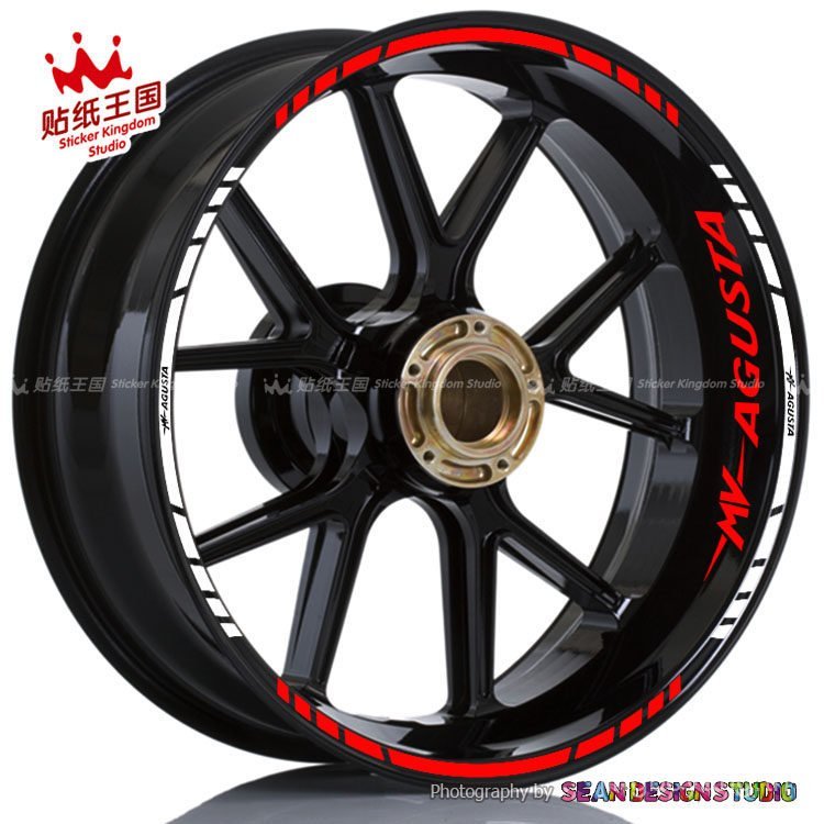 MV Agusta Agusta Agusta Augusta F3 F4 800 675 1090 ดุมล้อสติ๊กเกอร์สะท้อนแสง 08