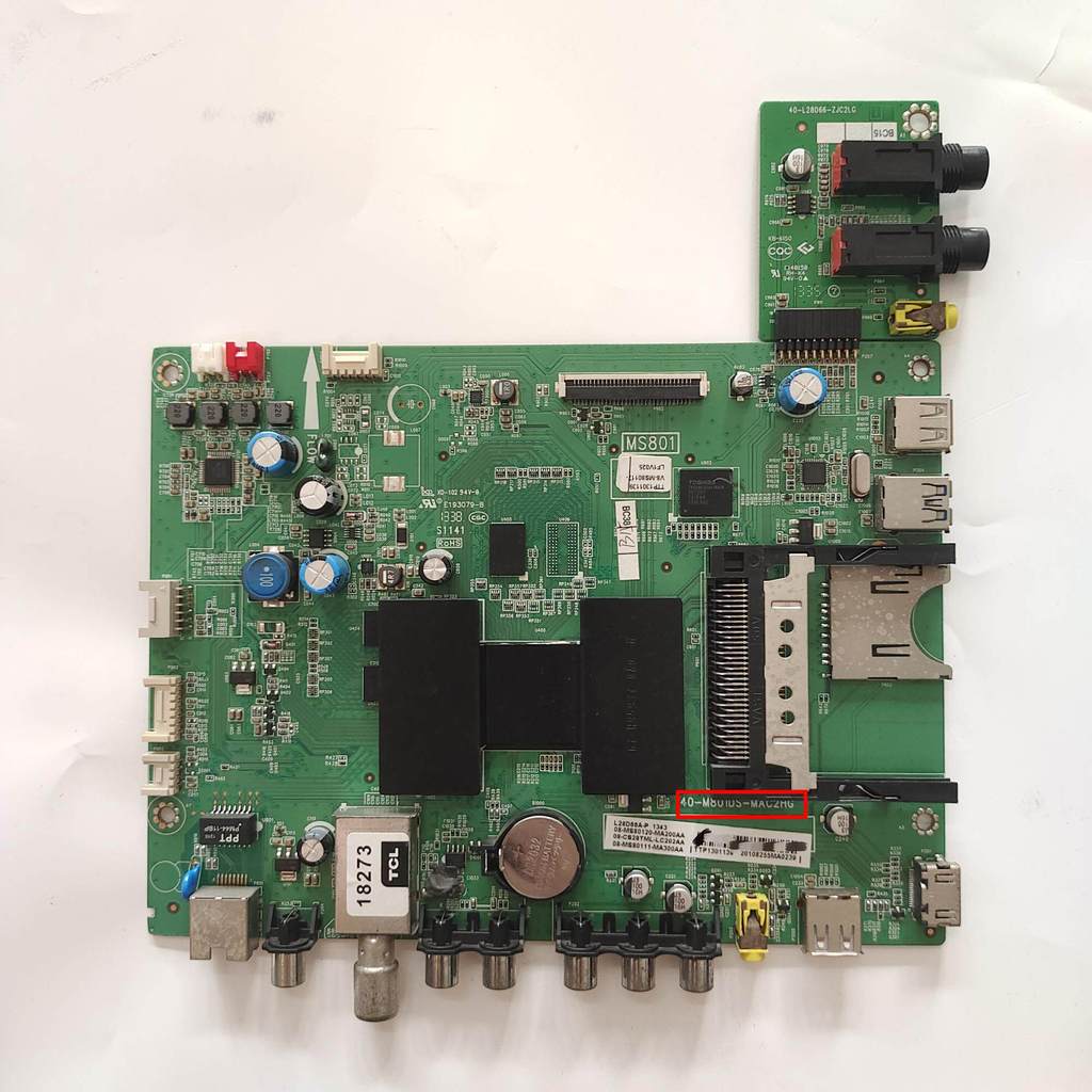 Original TCL L28D66A-P เมนบอร์ด 40-M801DS-MAC2HG หน้าจอ LVW275NEAL CJ9W02 ดี