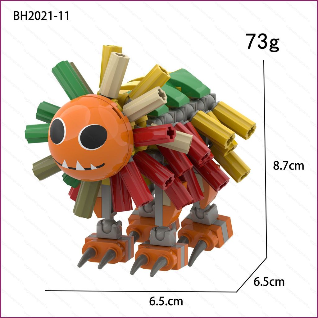YT4 ยิ้ม critters Building Blocks ตุ๊กตาของเล่นสําหรับเด็กตกแต่งบ้านรถเครื่องประดับคอลเลกชัน