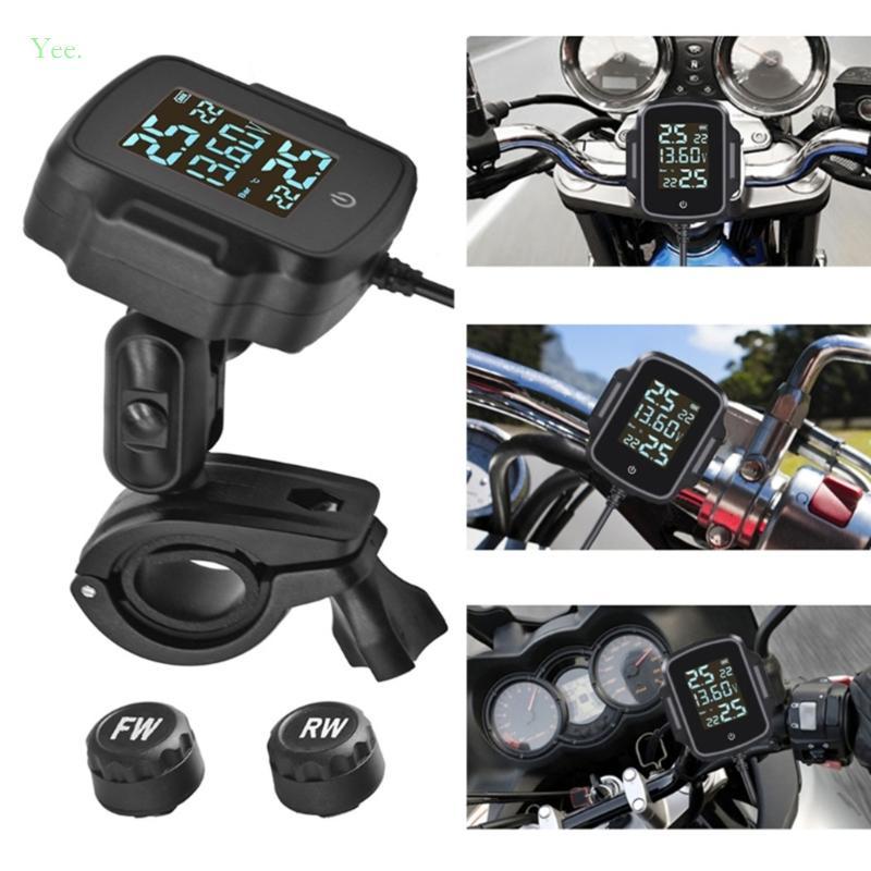Yee เซ็นเซอร์ความดันยางรถจักรยานยนต์ QC3 0 TMPS ระบบตรวจสอบความดันยาง