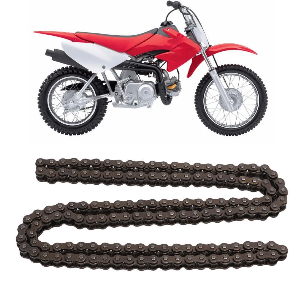 โซ่รถจักรยานยนต์ 25H 138 Links กันสนิมจักรยานโลหะ Solid สำหรับ 47cc 49cc ATV Pocket MINI Dirt Bikes