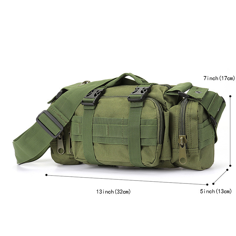 3P Assault Waist Bag Tactical Waist Bag Multifunctional crossbody shoulder bag, camera bag, outdoor 