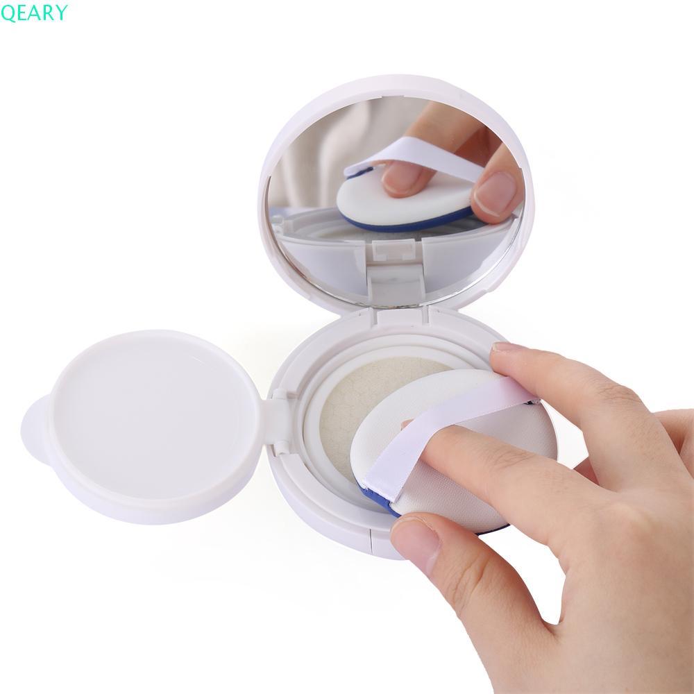 QEARY Empty Air Cushion Puff Box 15g/0.5oz White Foundation DIY กล่องแป้งพัฟ Air Cushion ฟองน้ําแต่ง