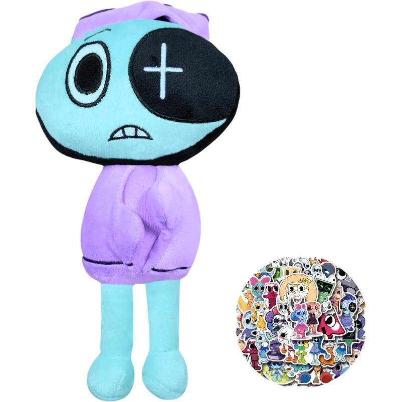 Cuddly-Dandys World Plush 11 "Astro Plush ตุ๊กตารูปตุ๊กตาสําหรับแฟนวิดีโอเกม ตกแต่งห้องพร้อมสติ๊กเกอ