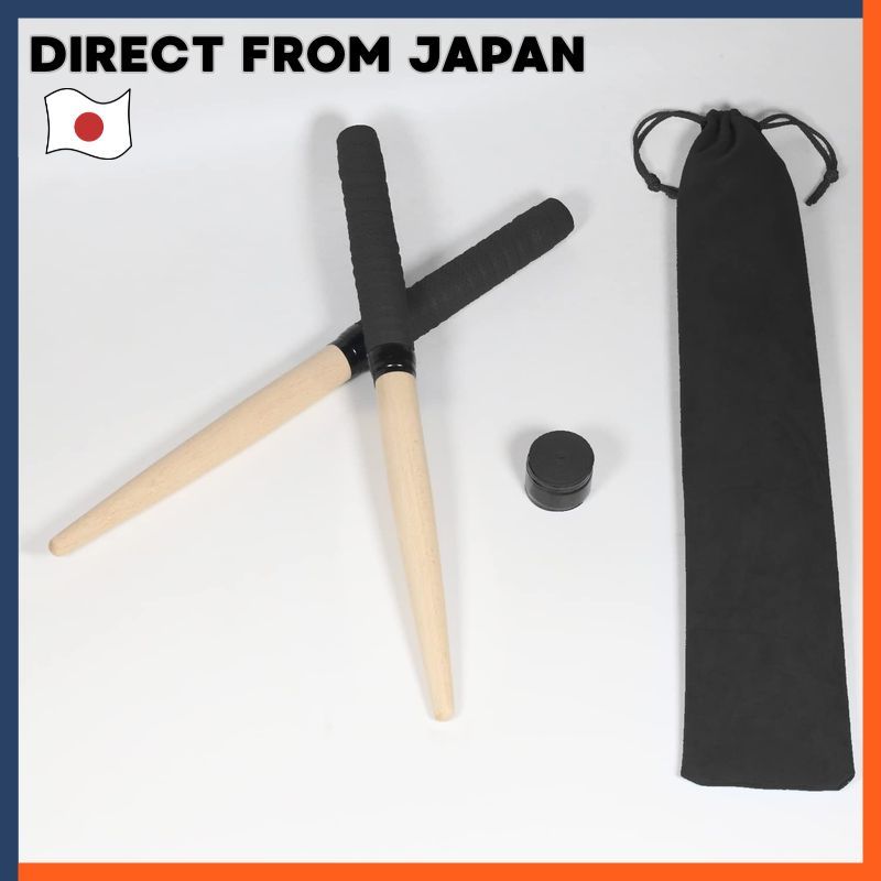 Azuki Home Taiko Drum Sticks For Beginners With Storage Bag And Replacement Grip