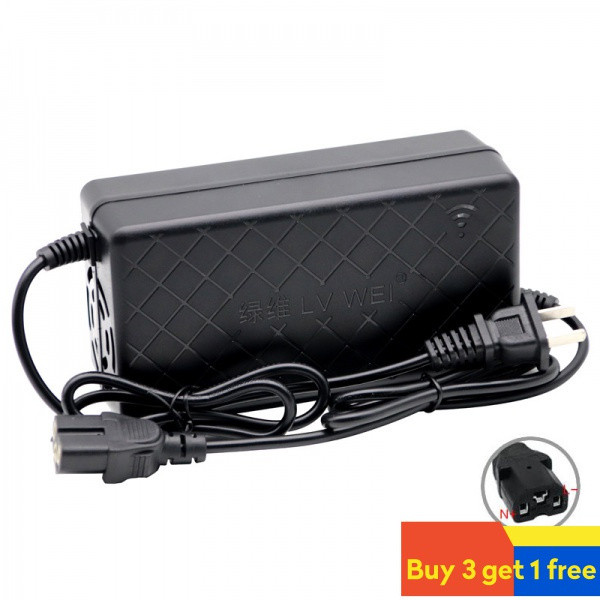 สมาร์ทแบตเตอรี่ลิเธียมไอออนสำหรับจักรยานและสกู๊ตเตอร์ ชาร์จャー 48V/60V/72V กระแส 3A และ 5A พร้อมคอนเน