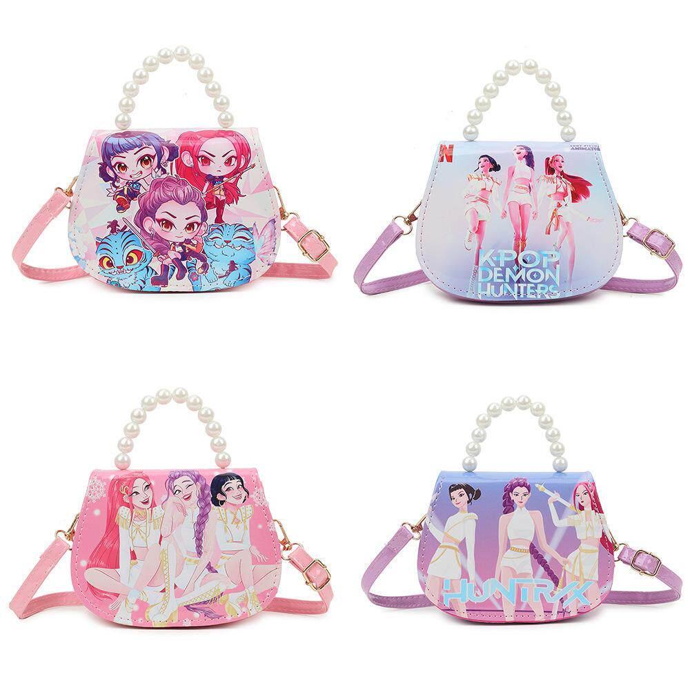 KPop Demon Hunters KPop Demon Hunters เด็กเด็ก Messenger กระเป๋าการ์ตูนกระเป๋าเก็บของขวัญ KPop Demon