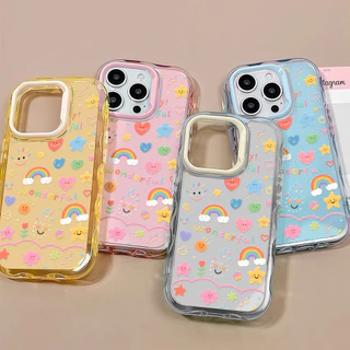 ✨จัดส่งฟรีภายในพื้นที่✨สภาพอากาศที่สวยงามเคสโทรศัพท์ซิลิโคนใสเหมาะสำหรับiPhone16 15 14 Pro Plus 13 12 11 PromaxเคสTPU