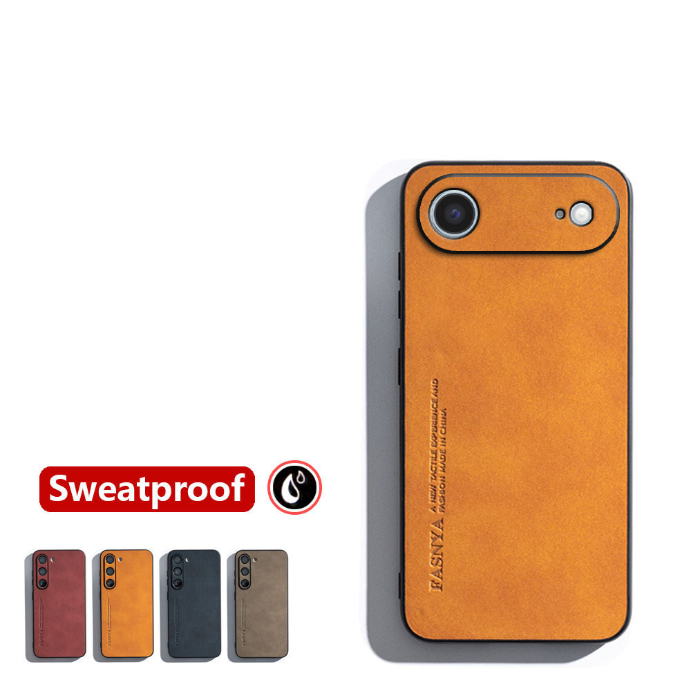 สําหรับ Apple iPhone Air 17 Air Skin-sensation Elegance Retro หนังเคสโทรศัพท์ลื่น Sweatproof ฝาหลังสี Mild slim กันกระแทก