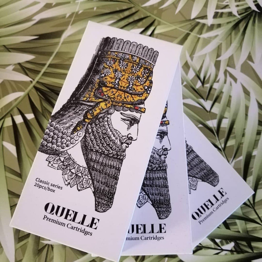 [พร้อมส่ง] QUELLE #10(0.30 มม.) เข็มมืออาชีพ 20 ชิ้น/กล่องทิ้งซิลิโคนฆ่าเชื้อ Eagle Tattoo ตลับหมึกเครื่องมือสักสําหรับ Liner & Shader