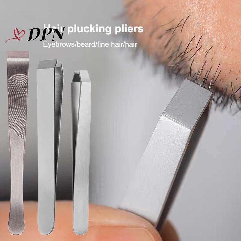 [SWTD] Precision Thiened แหนบสแตนเลสเคราคิ้วกําจัดขนบนใบหน้าเครื่องมือ Pluing การออกแบบปลายแบนสําหรับด้ามจับง่ายทนทาน null