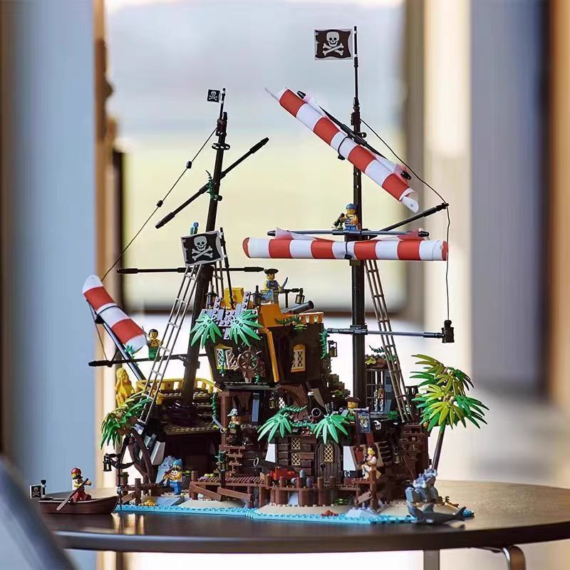 ใช้งานร่วมกับเลโก้บล็อกตัวต่อ 21362 Barracuda Bay Pirate Shipwreck รุ่นประกอบของเล่นเพื่อการศึกษาของ