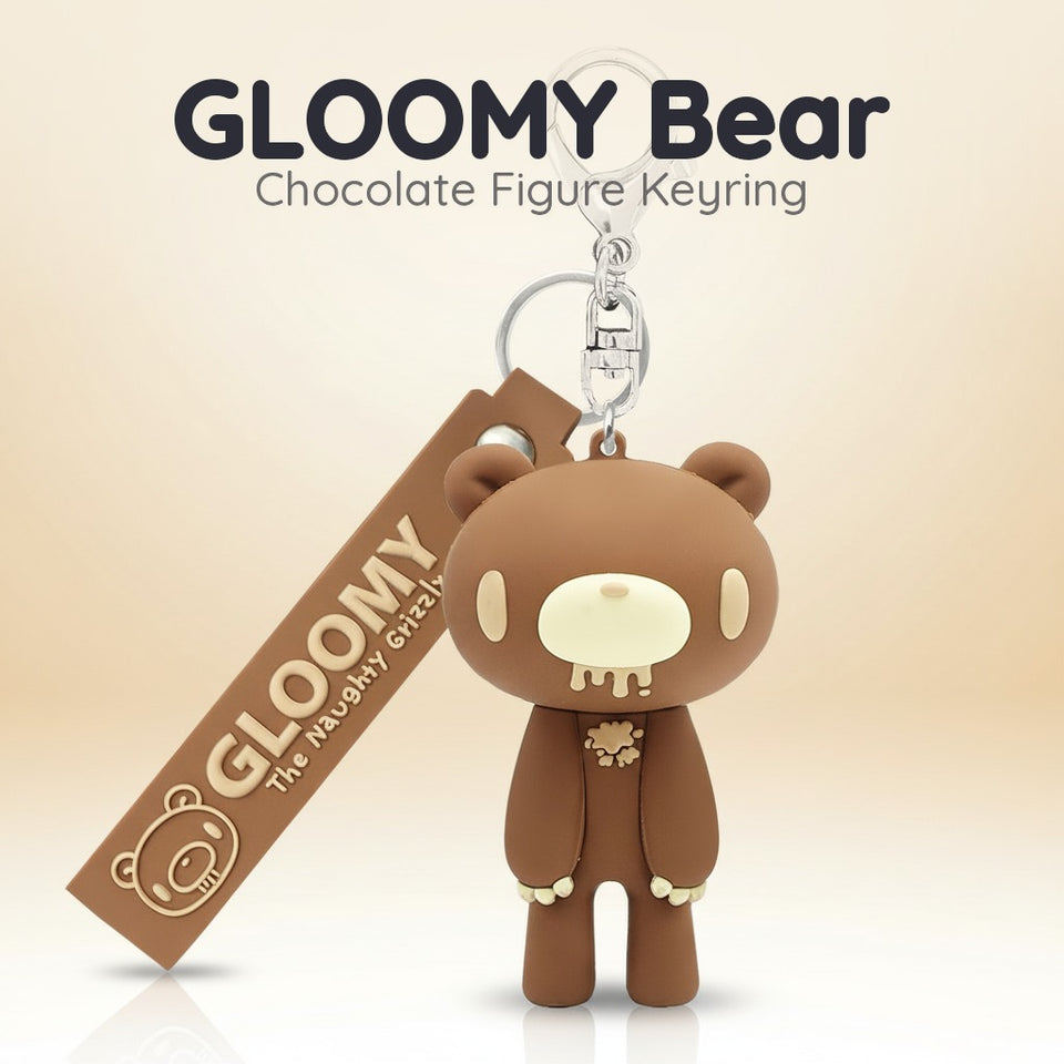 พวงกุญแจฟิกเกอร์ GLOOMY The Naughty Grizzly - Chocolate | GLOOMY The Naughty Grizzly