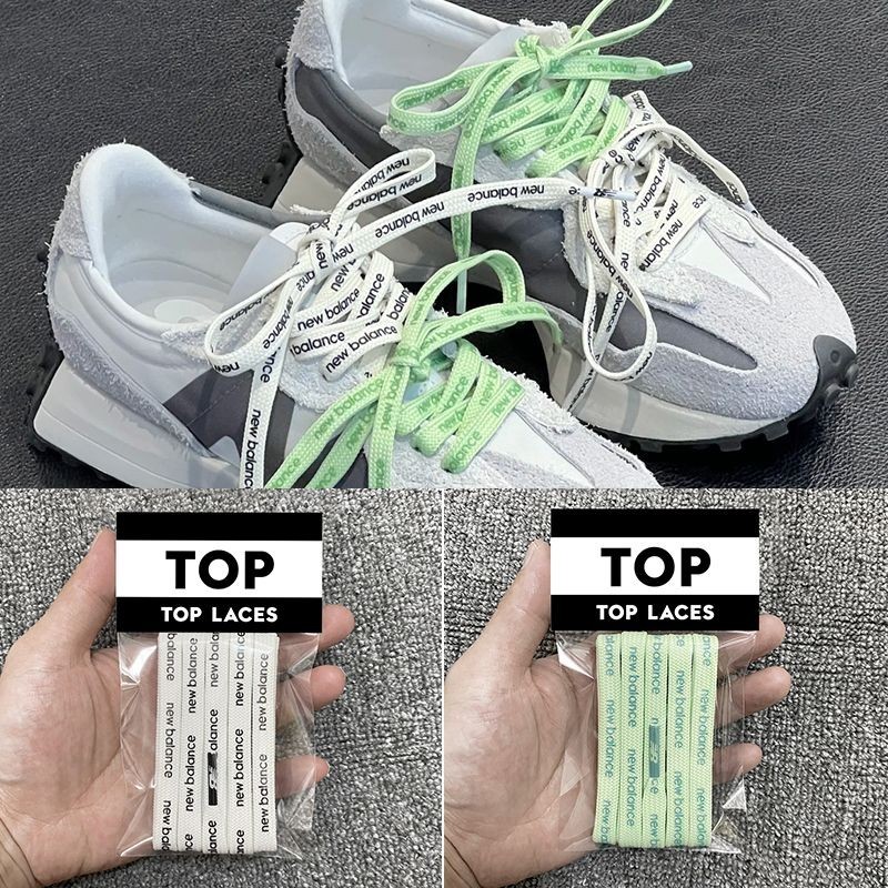 เหมาะสําหรับ n471/1906ad/740/327 รองเท้า b Letter Laces ผู้ชายผู้หญิงสีดําสีแดง Beige สีขาว Letter L