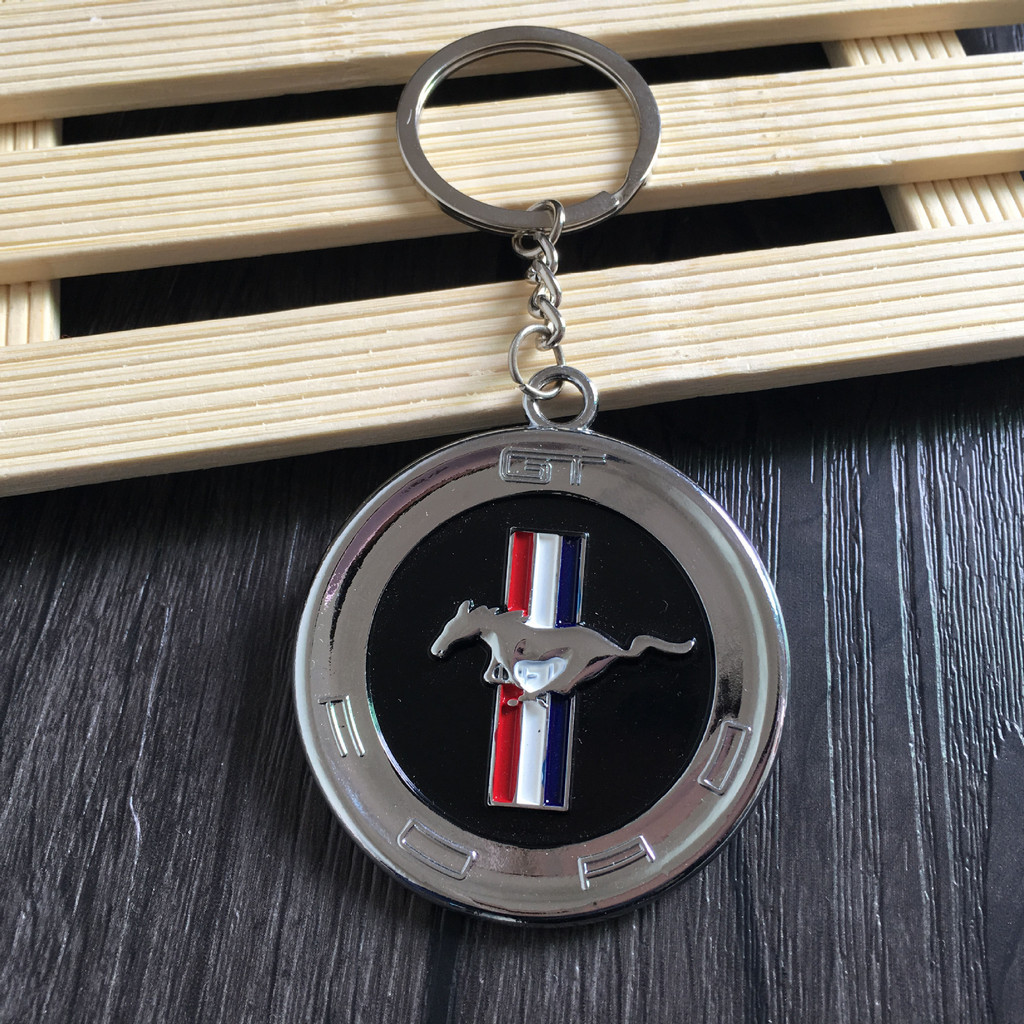 Ford Wild Horse Car Logo Keychain GT Car Logo Keychain Car Logo Metal Gift ph4C