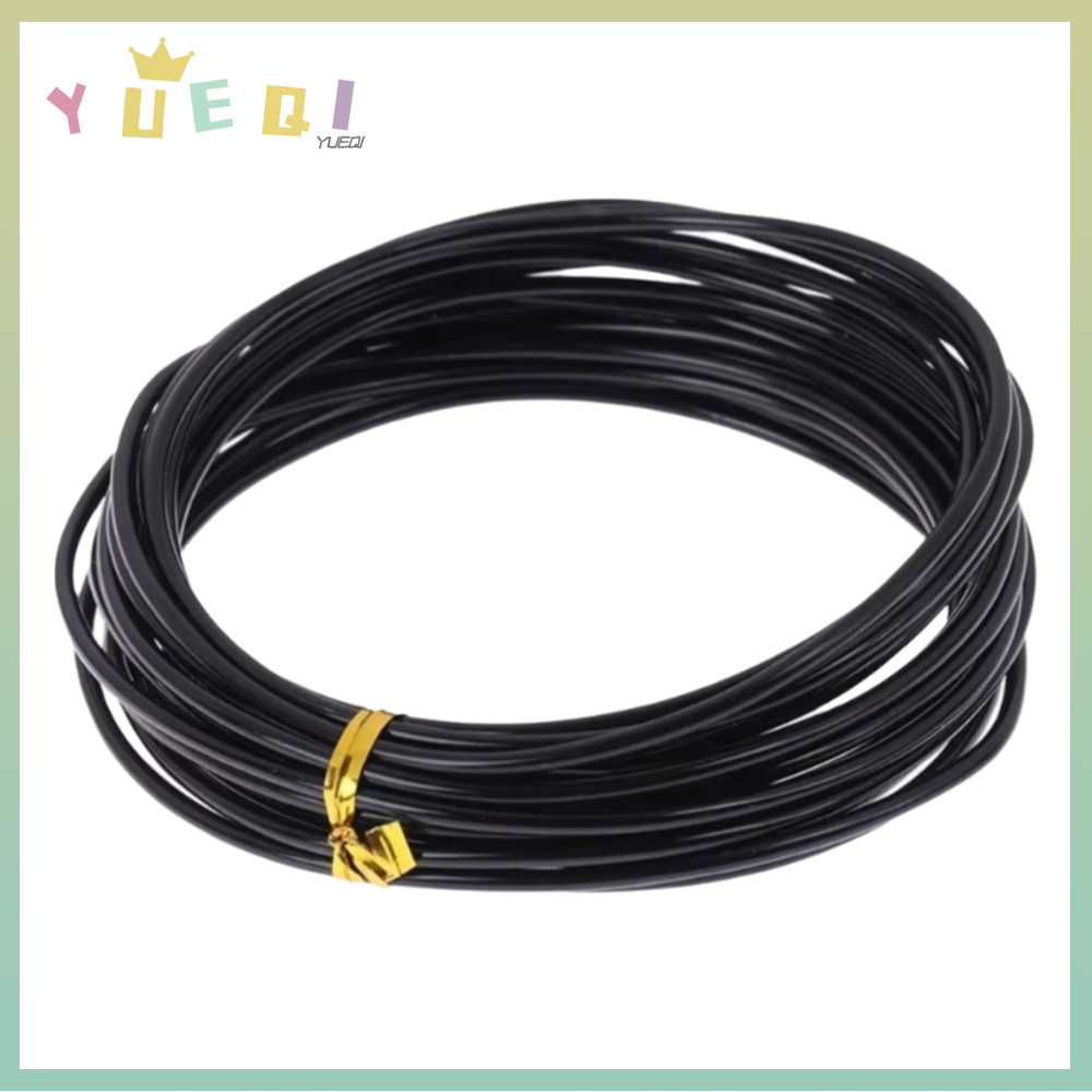 หยูฉี บอนไซการฝึกอบรมลวด,1//2//3//4//5/6/7มิลลิเมตรอลูมิเนียมบอนไซลวด,สีดําพืชสนับสนุน5/10เมตรสวนบอนไซรูปร่างพืชสร้างเครื่องมืออุปกรณ์สวน