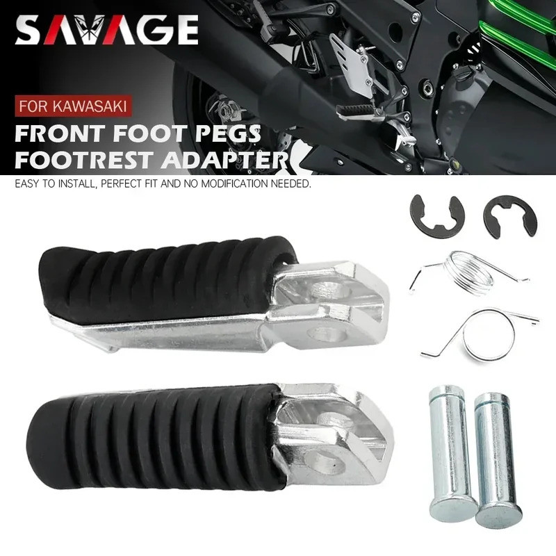 SA หมุดเท้าด้านหน้าสําหรับ KAWASAKI ZZR 600 1200 ZRX 400 1100 GPZ900R ZR250 ZR7 ER6F ER6N ER4N รถจัก