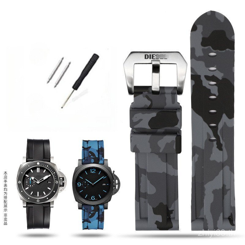 20/22/24/26 มม.ซิลิโคนกันน้ํากีฬาสําหรับ DZ4290 DZ7395 DZ4344- Breathable Street แฟชั่นสายนาฬิกาเปลี