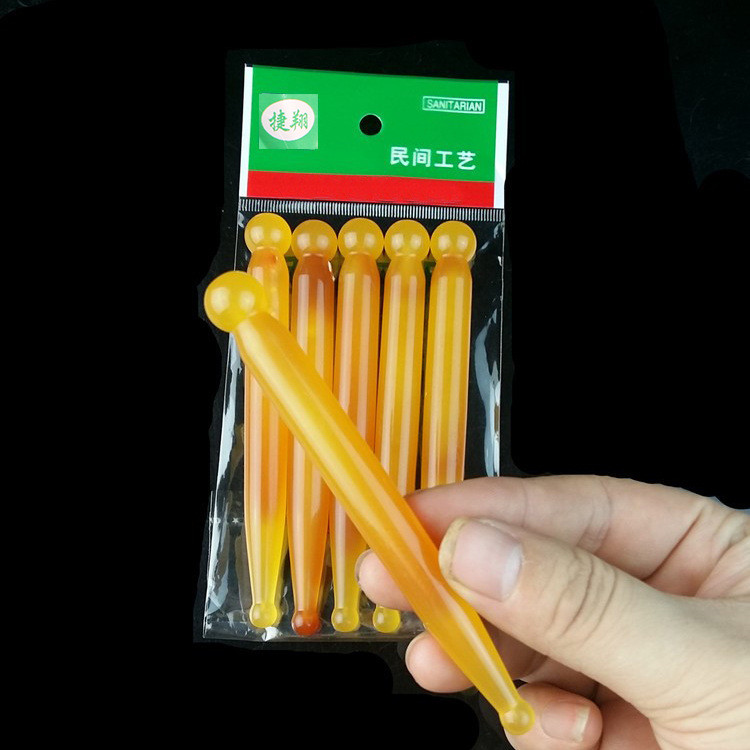 Sudi Beef Tendon Tendon Stick Beauty Stick ปากกาฝังเข็ม Meridian นวด Stick Facial Eye Meridian Tendo