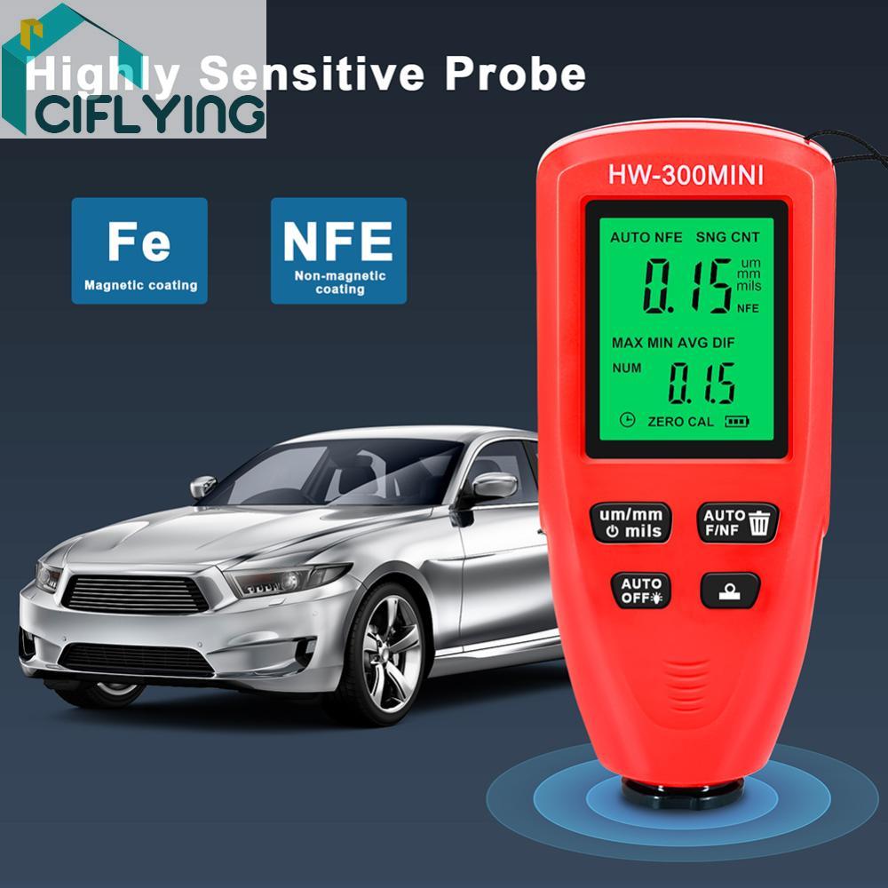 HW-300MINI เครื่องมือวัดสี 0-2000UM ดิจิตอลแบบพกพาสําหรับรถยนต์ Auto Vehicle [Ciflying.th]